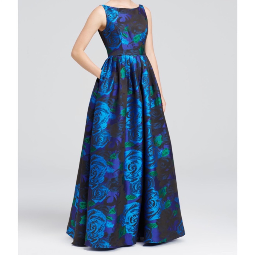 Adrianna Papell floral ball gown